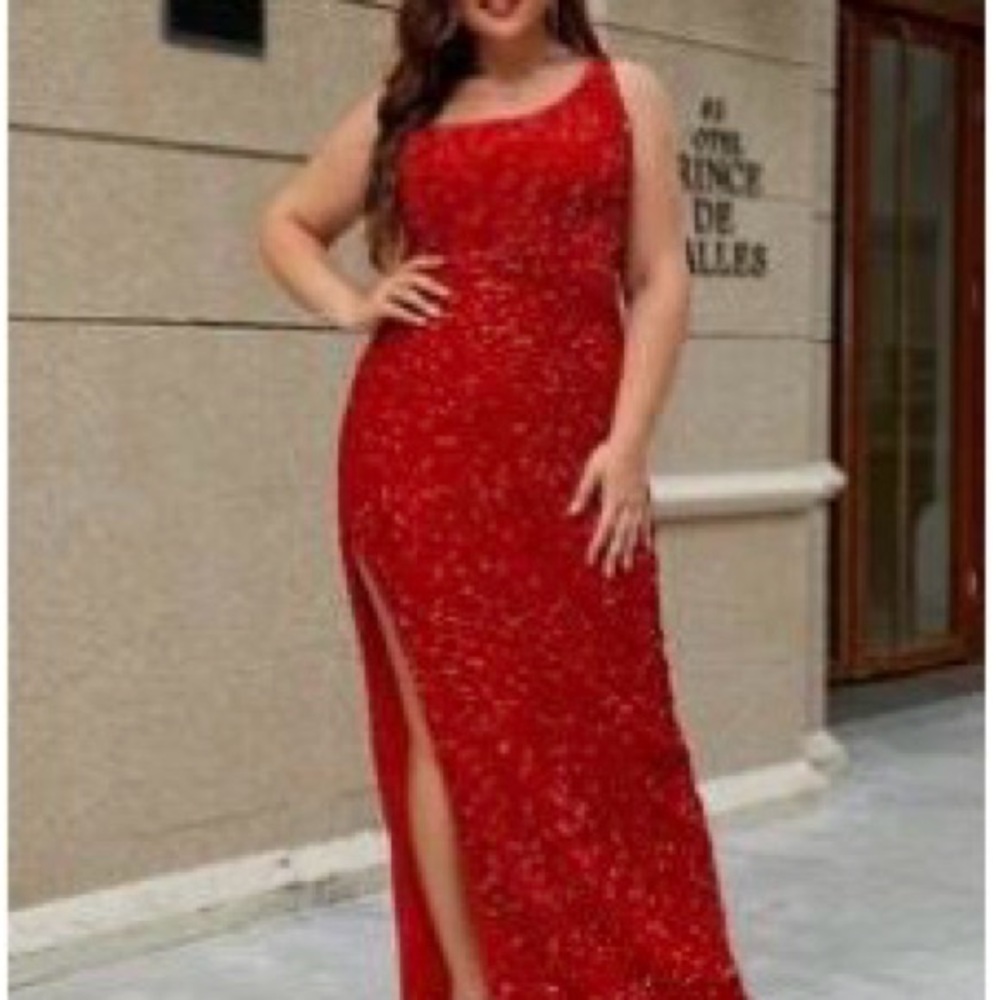 Stunning Red Sequin Gown